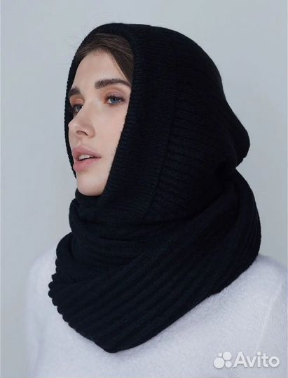 Капор с шарфом FortiKnitwear новый