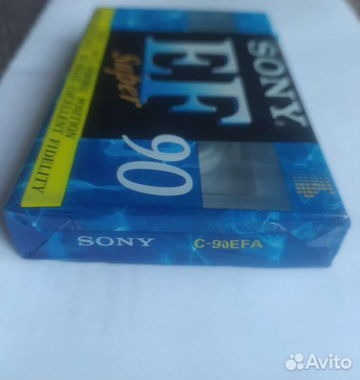 Аудиокассета Sony EF90 Super нераспечатанная