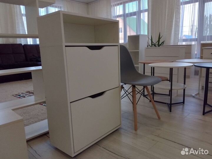 Обувница в прихожую белая