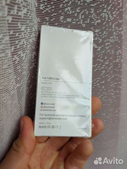 Usb 3.0 хаб Lemorele, 4 в 1, новый
