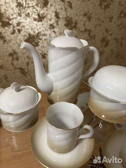 Кофейный сервиз Inglazur Freiberger porzellan