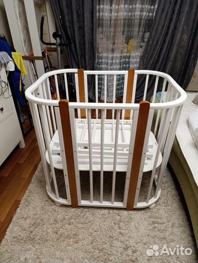 Кровать трансформер детская с матрасами