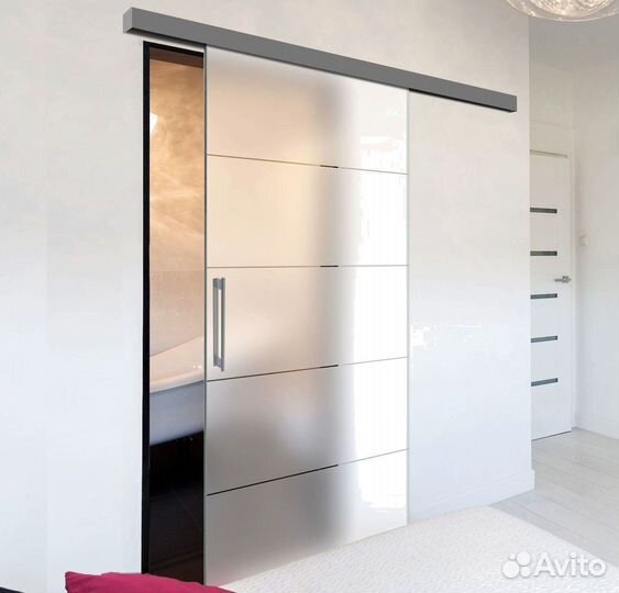 Цельностеклянные двери