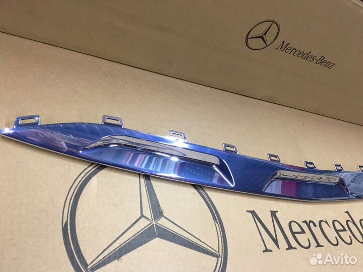 Накладка переднего бампера хром Mercedes W167 GLE