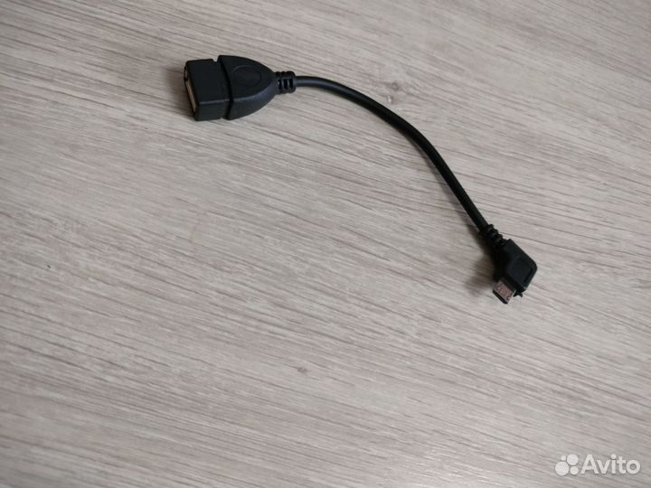 OTG кабель micro USB черный и белый