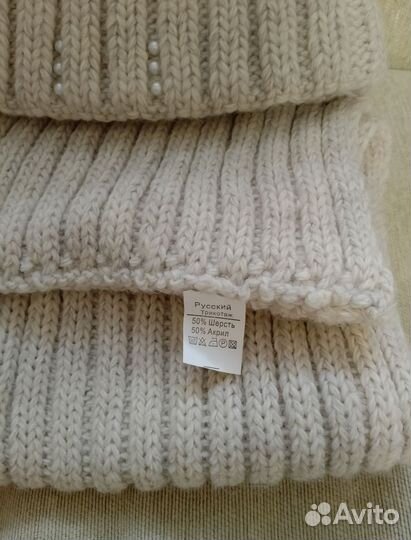 Комплект шапка и снуд женский