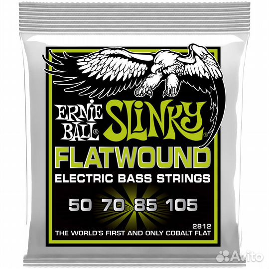 Струны для бас-гитары Ernie Ball 2812 Slinky Flatw