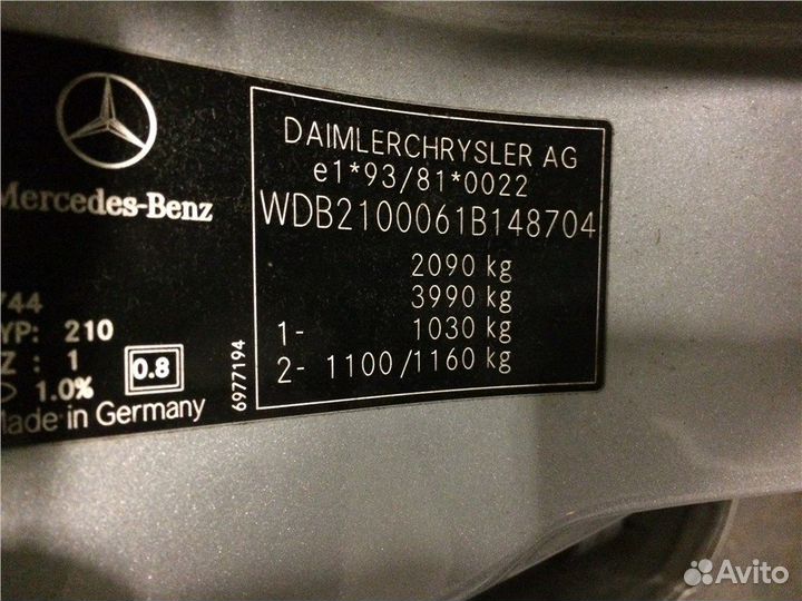 Разбор на запчасти Mercedes E W210 1995-2002