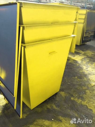 Мусорный контейнер 0.75 м3. Жёлтый