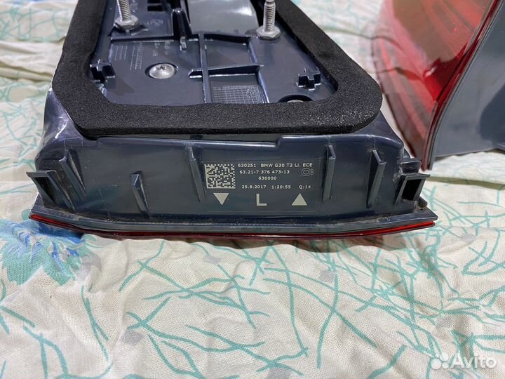 Задний левый фонарь BMW 5 G30, F90 дорест