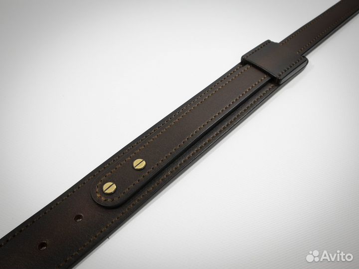 Кожаный гитарный ремень.Ручной пошив