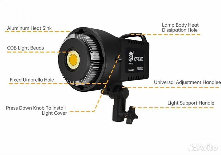 SH CY-8300 100w LED light Видео свет 100w