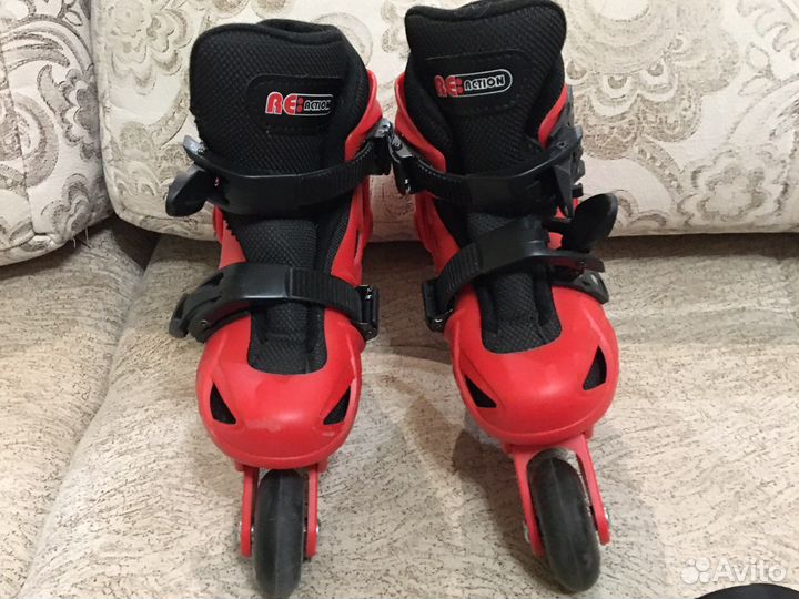 Роликовые коньки детские раздвижные