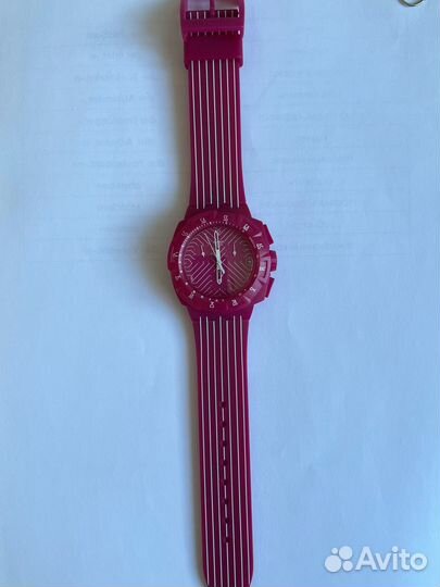 Часы Swatch suip401 pink RUN Damenchronograph