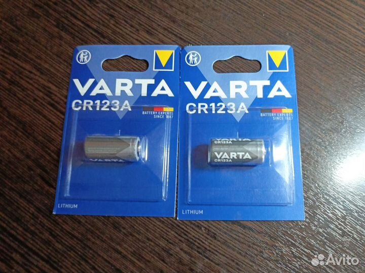 Батарейки varta CR123A
