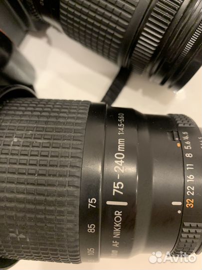 Пленочный зеркальный фотоаппарат NikonF60,объектвы