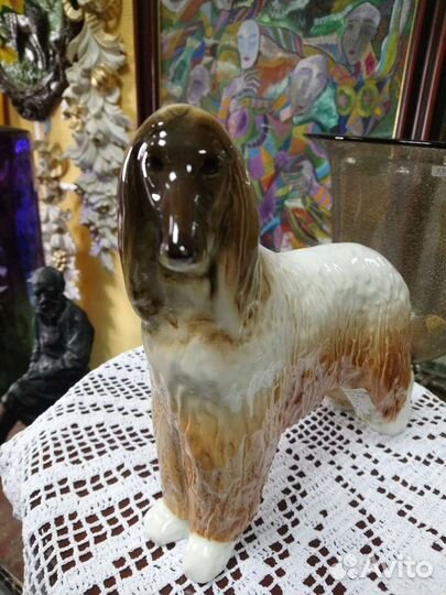 Афганская борзая. Фарфор. лфз
