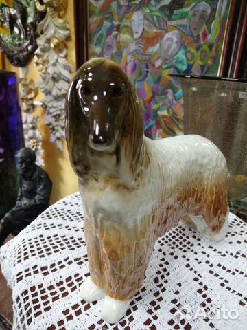 Афганская борзая. Фарфор. лфз