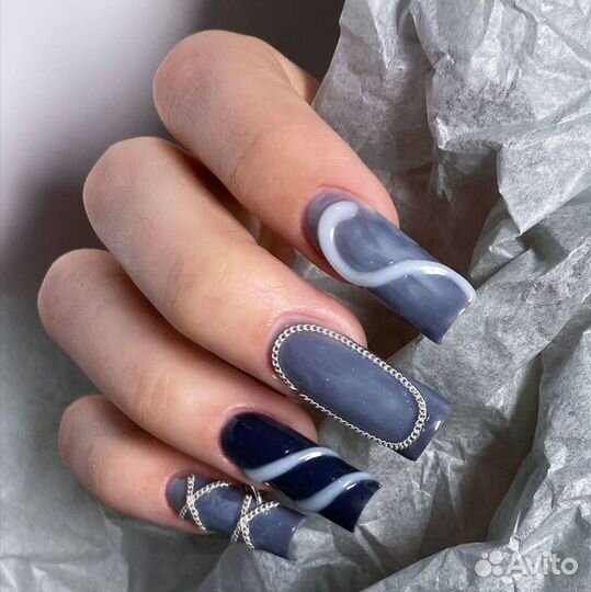 Маникюр наращивание гель лак крейзи дизайны