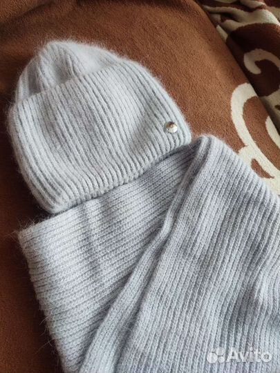 Комплект шапка, шарф