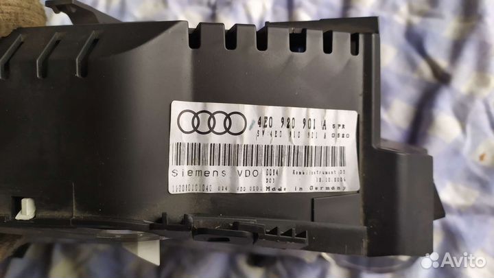 Панель приборов широкий экран Ауди а8 д3