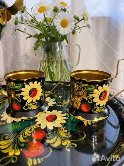 Самовар с подносом