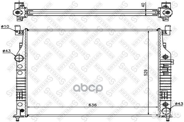 1025878SX радиатор системы охлаждения АКПП MB W