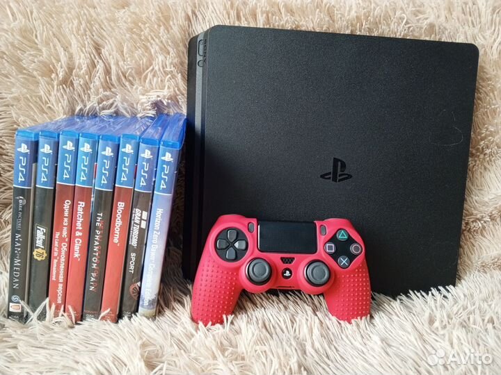 Sony PlayStation 4 Slim 500гб с играми