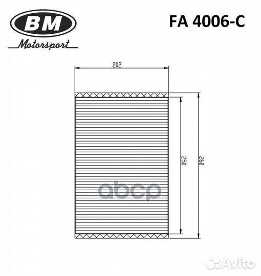 Фильтр салонный угольный fa4006c BM-Motorsport