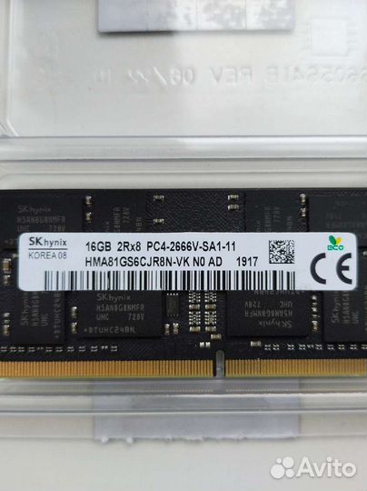 Оперативная память ddr4 16gb 2666 hynix