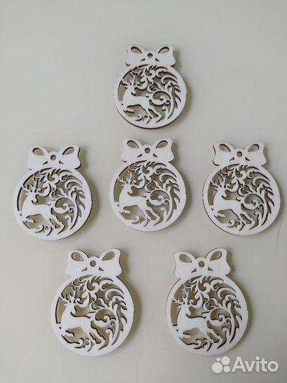 Бирка - новогодний шар