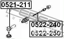 Наконечник р/т mazda 323/626/MPV лев/прав