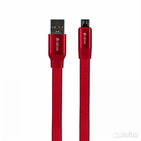 Кабель Devia Ring Y1 Micro Usb - Red (0.8M, 2.4A)