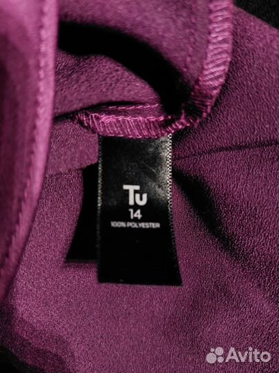 Стиральный атласный топ майка блузка Tu 48-50