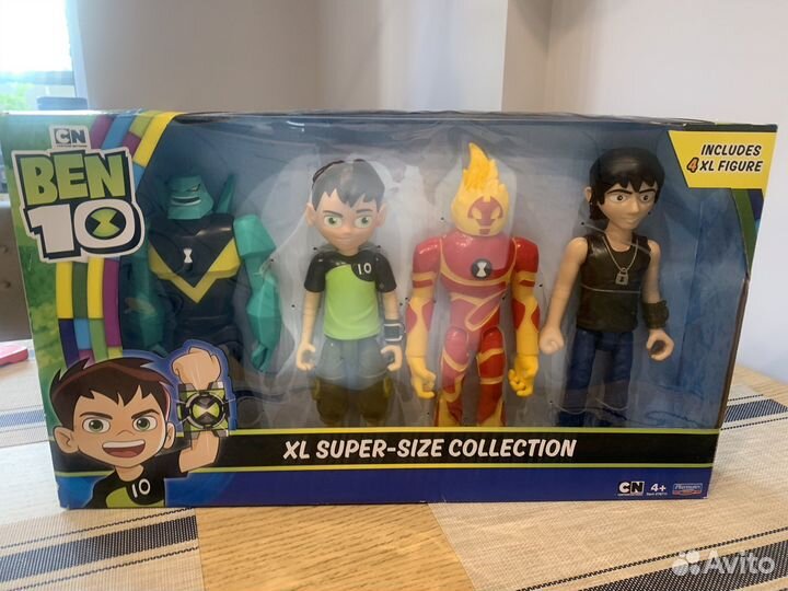 Набор игрушек из Бен 10. 4 фигурки 28 см