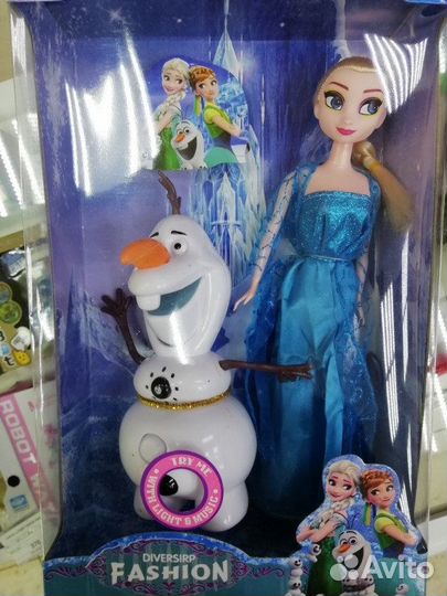 Кукла Холодное Сердце + снеговик