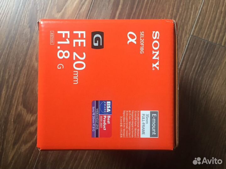 Sony FE 20mm f/1.8 G Новые-Гарантия