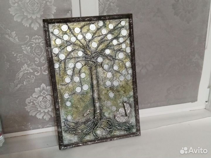 Картина объёмная денежное дерево