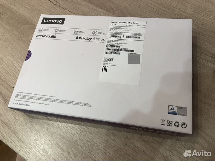 Планшет lenovo tab m10 3rd gen