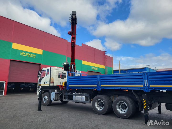 Бортовой грузовик FAW CA 3250 с КМУ SkyWay, 2024