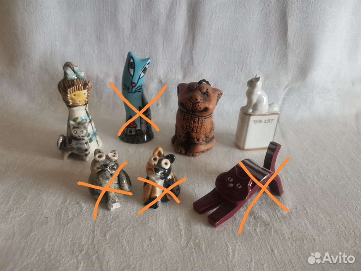 Маленькие фигурки котиков в интерьер/ в коллекцию