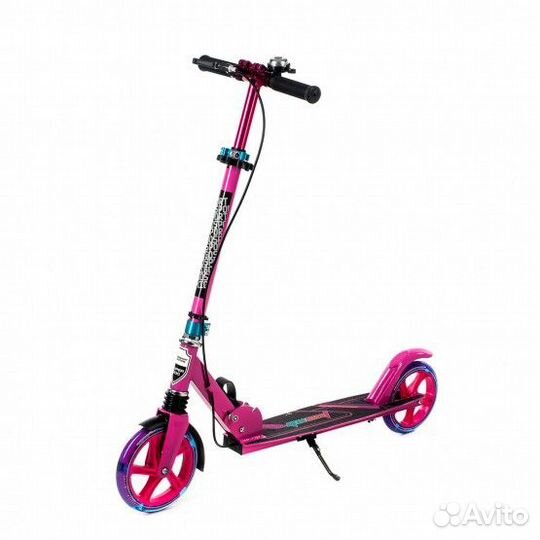 Самокат подростковый Quest super розовый