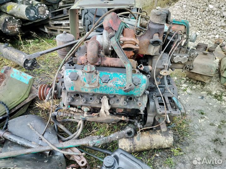 Двигатель, мосты трактора Т-150