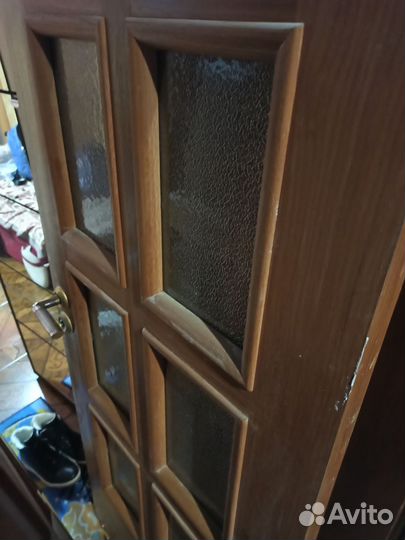 Двери межкомнатные с коробкой деревянные бу