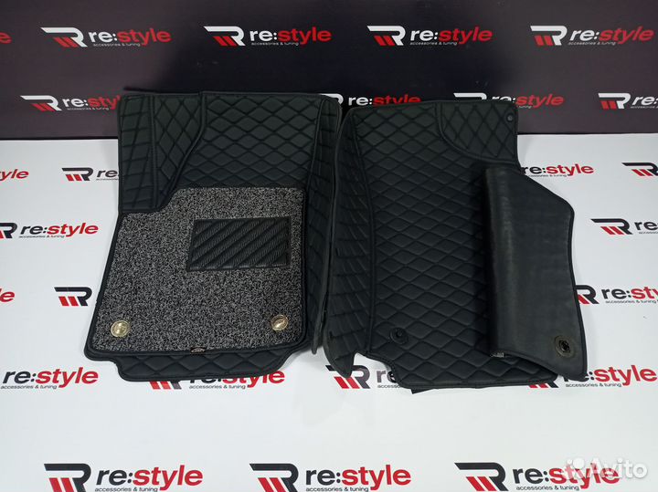 Ковры салона 3D Nissan Patrol 62 Левый руль Черные