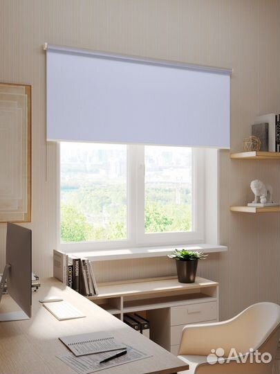 Рулонные шторы Блэкаут Индиго RAL5988