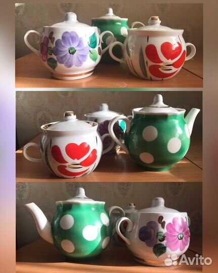 Посуда ссср. Чайник и сахарницы