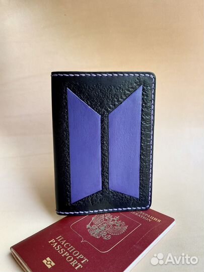 Обложка на паспорт ручная работа бтс