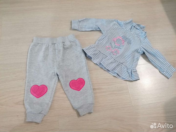 Вещи пакетом для девочки 74-80