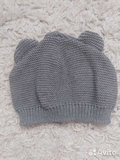 Вязаный комбинезон и шапочка